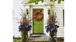Fall-front-door-cabbage-and-cornstalks