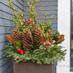 holiday-planter-red-berries-pinecones-evergreens